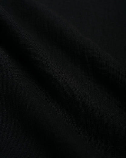 lost & found MARKAWARE marka Open Collar S/S Shirt High Twisted Dobby Cloth Black