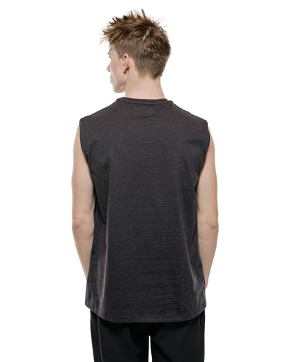 lost & found MARKAWARE marka Sleeveless Tee 40/2 Organic Cotton Knit Heather Black