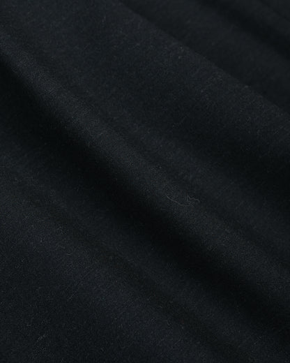 lost & found MARKAWARE marka Two Tuck Baggy Trousers 2/72 Wool Tropical Washer Chambray Black