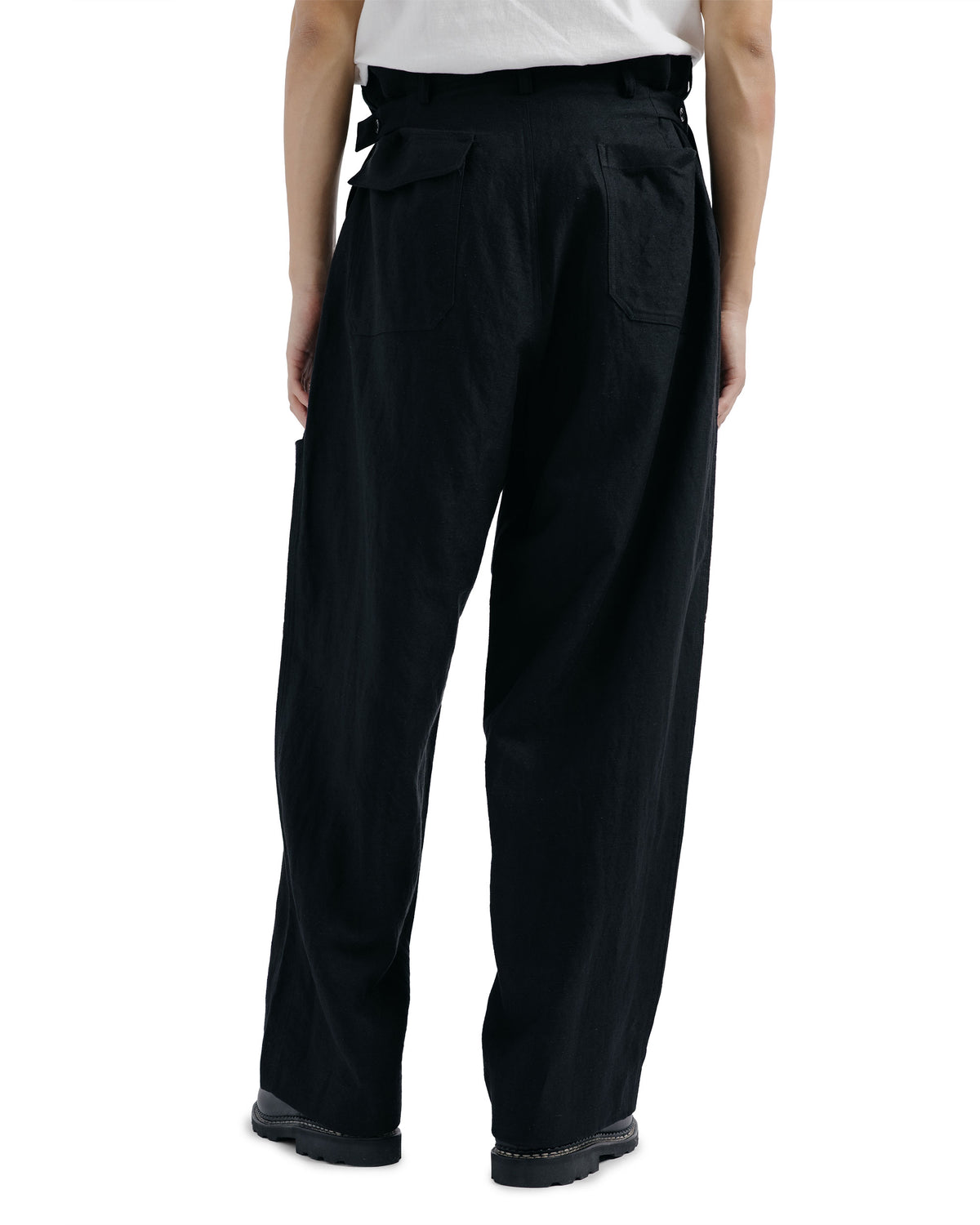 marka US Air Force Baker Pants Wool Linen Moleskin Black