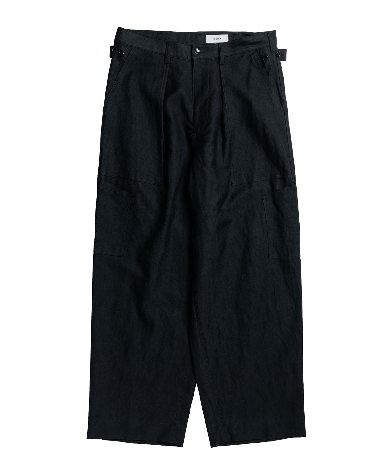 marka US Air Force Baker Pants Wool Linen Moleskin Black