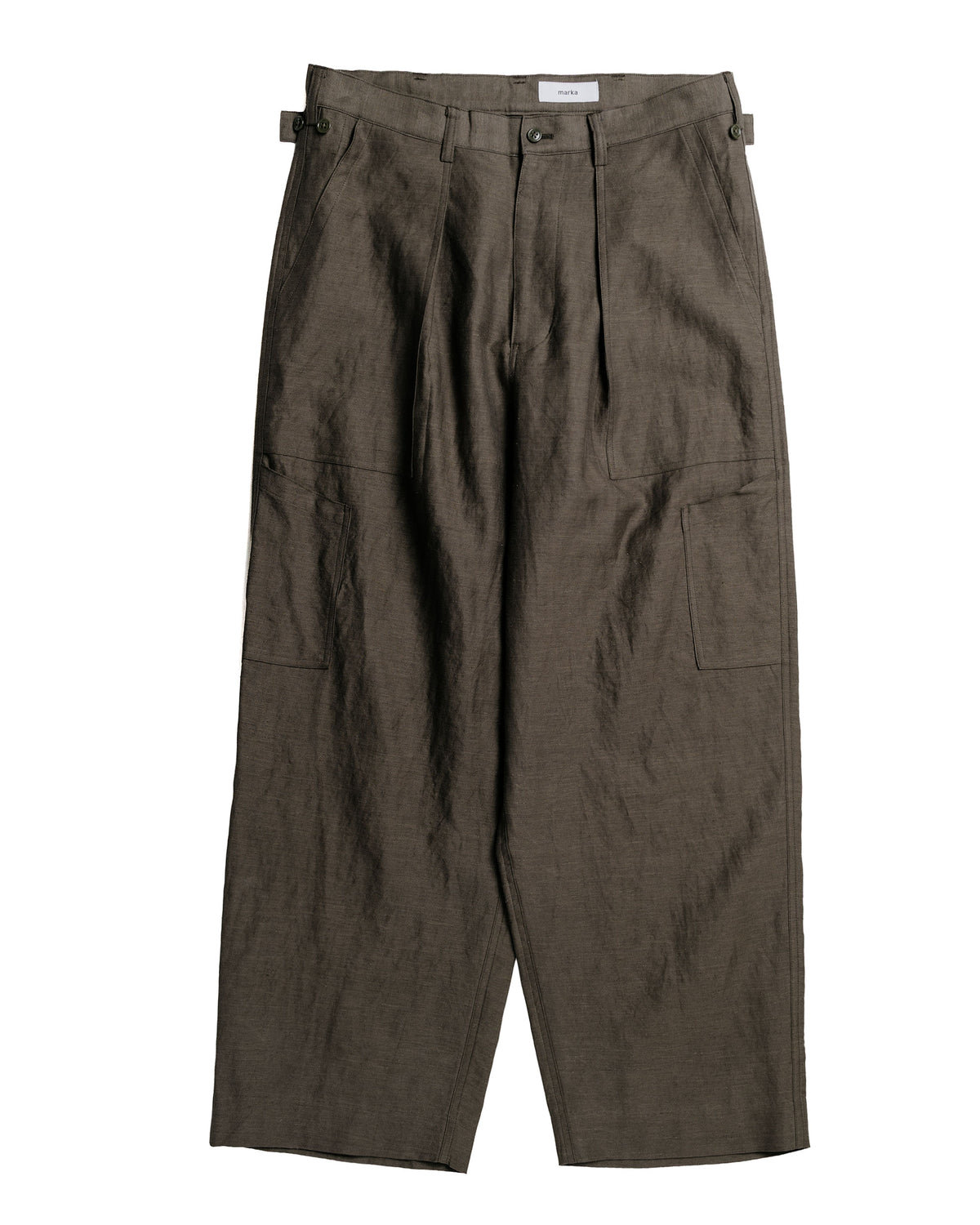 marka US Air Force Baker Pants Wool Linen Moleskin Olive