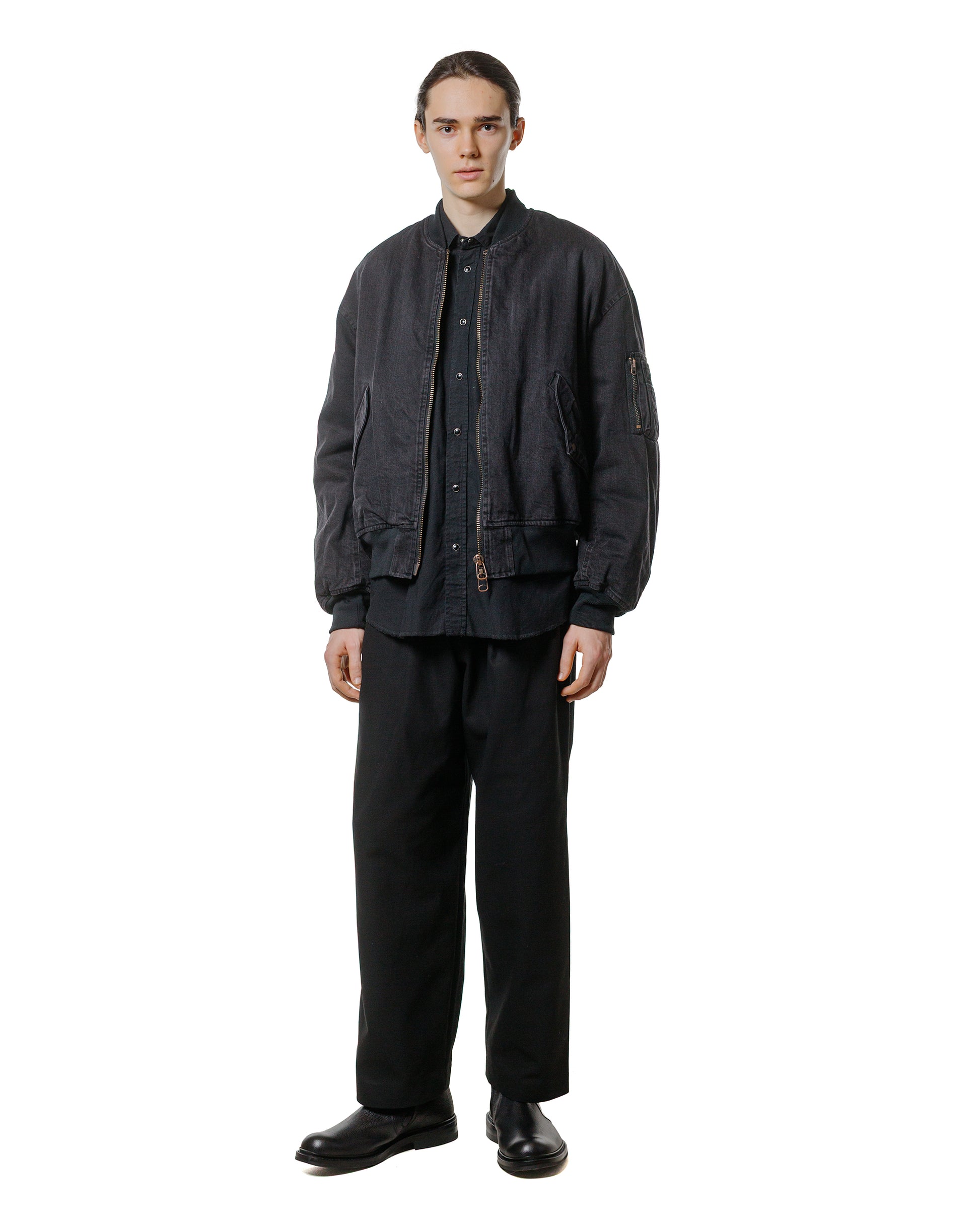 lost & found MARKAWARE marka Western Shirt Organic Cotton Flannel Black