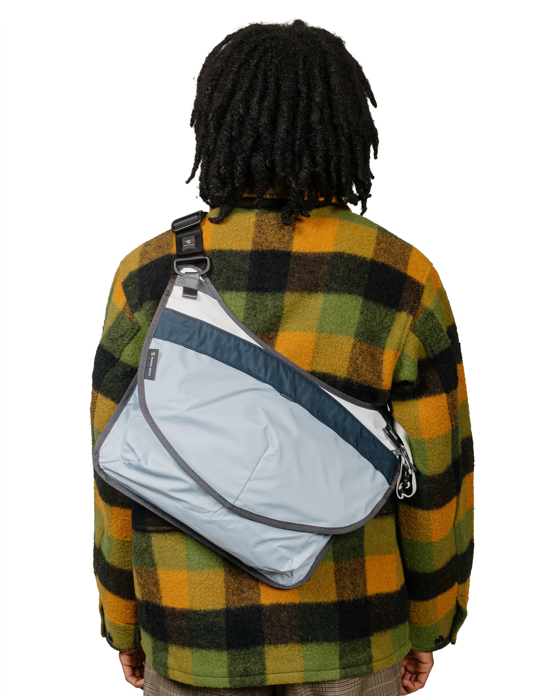 lost & found master-piece master-piece Face Shoulder Bag Sax Blue