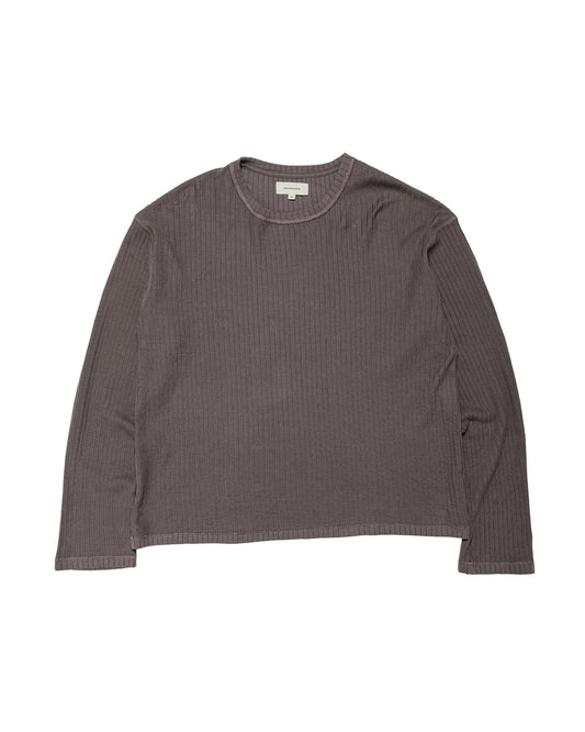 mfpen Reverse Rib Sweater Murkey Grey