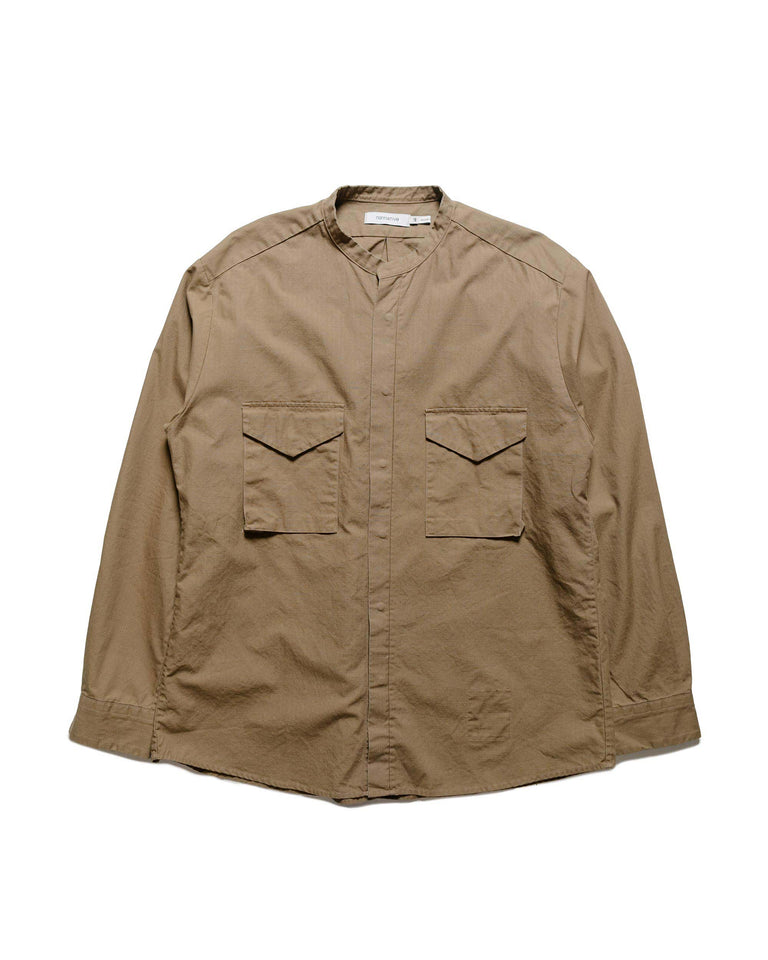 nonnative Trooper L/S Shirt Cotton Ripstop Light Brown