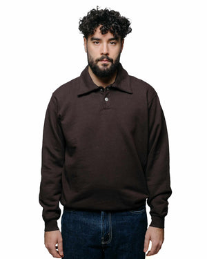 paa LS Polo Sweatshirt Two Plum Cocoa model front