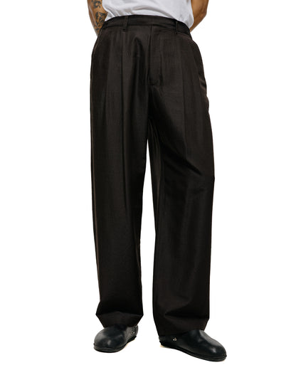 lost & found ssstein ssstein Wool Silk Wide Easy Trouser Dark Charcoal