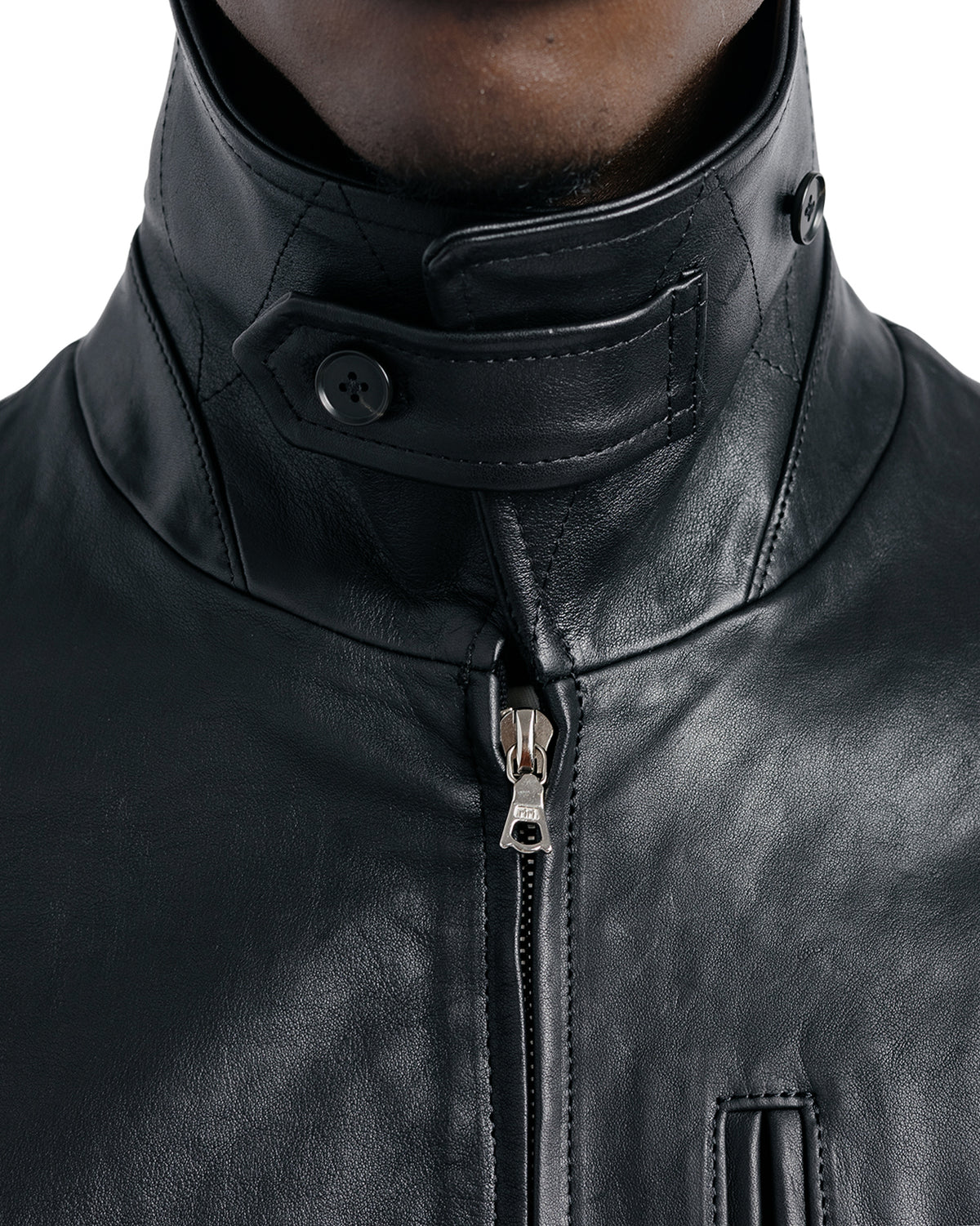 ssstein Calf Zip Short Jacket Black