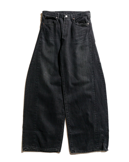 lost & found ssstein ssstein Deformation Wide Denim Jeans Black