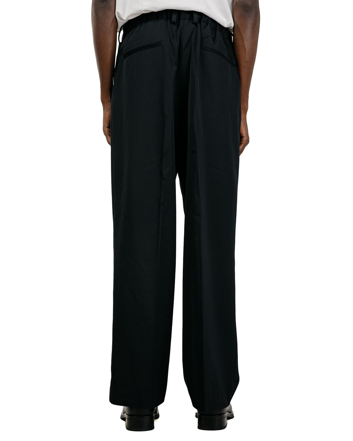 ssstein Easy Long Wide Trousers Black