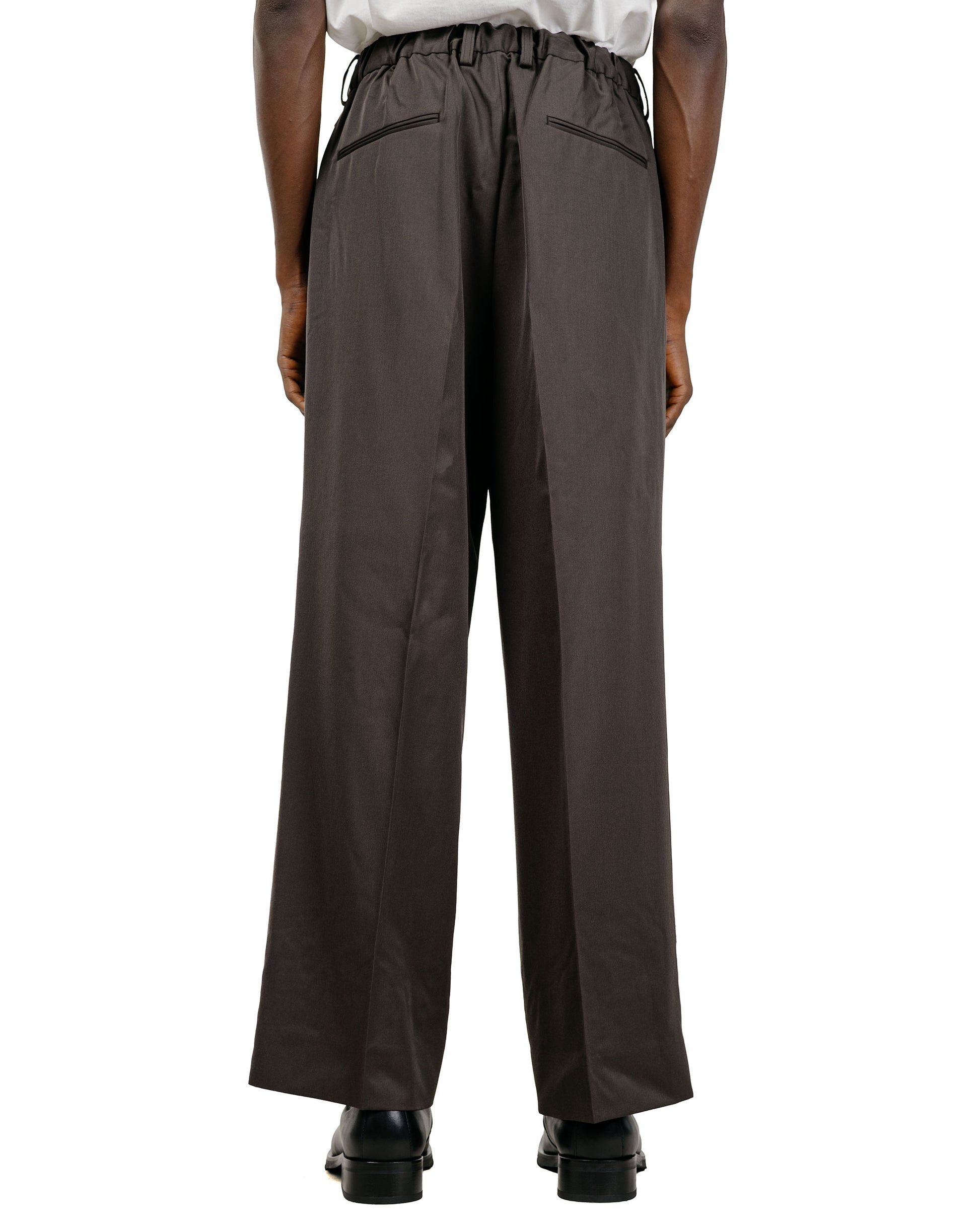 ssstein Easy Long Wide Trousers Grey Khaki