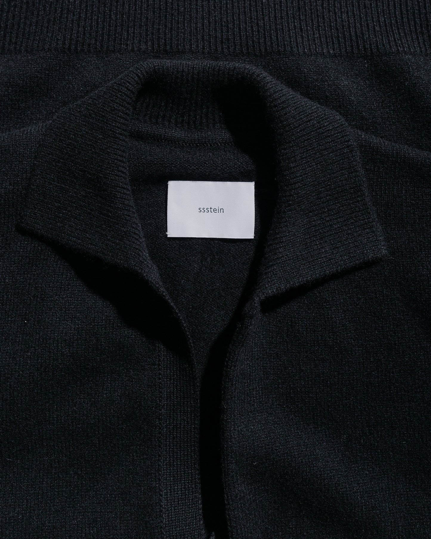 ssstein Extra Fine Wool Knit Skipper LS Black