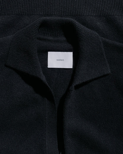 ssstein Extra Fine Wool Knit Skipper LS Black