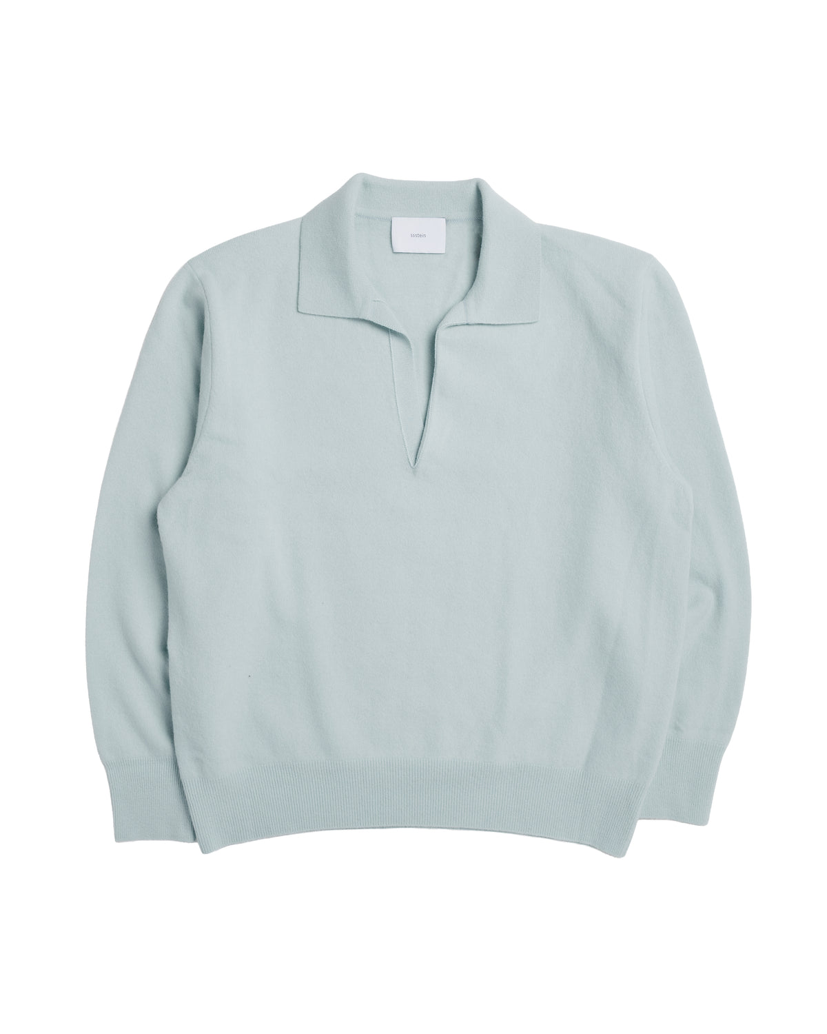 ssstein Extra Fine Wool Knit Skipper Sax