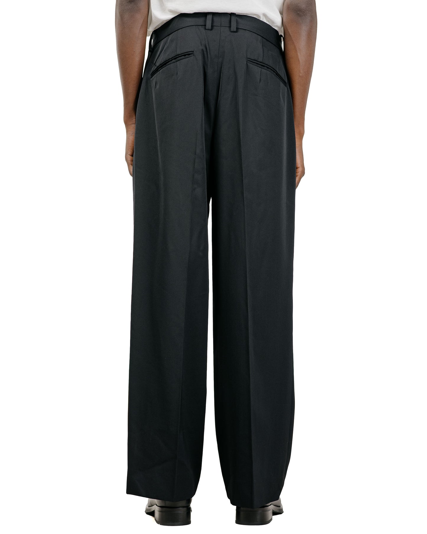 ssstein Long Wide Trousers Black