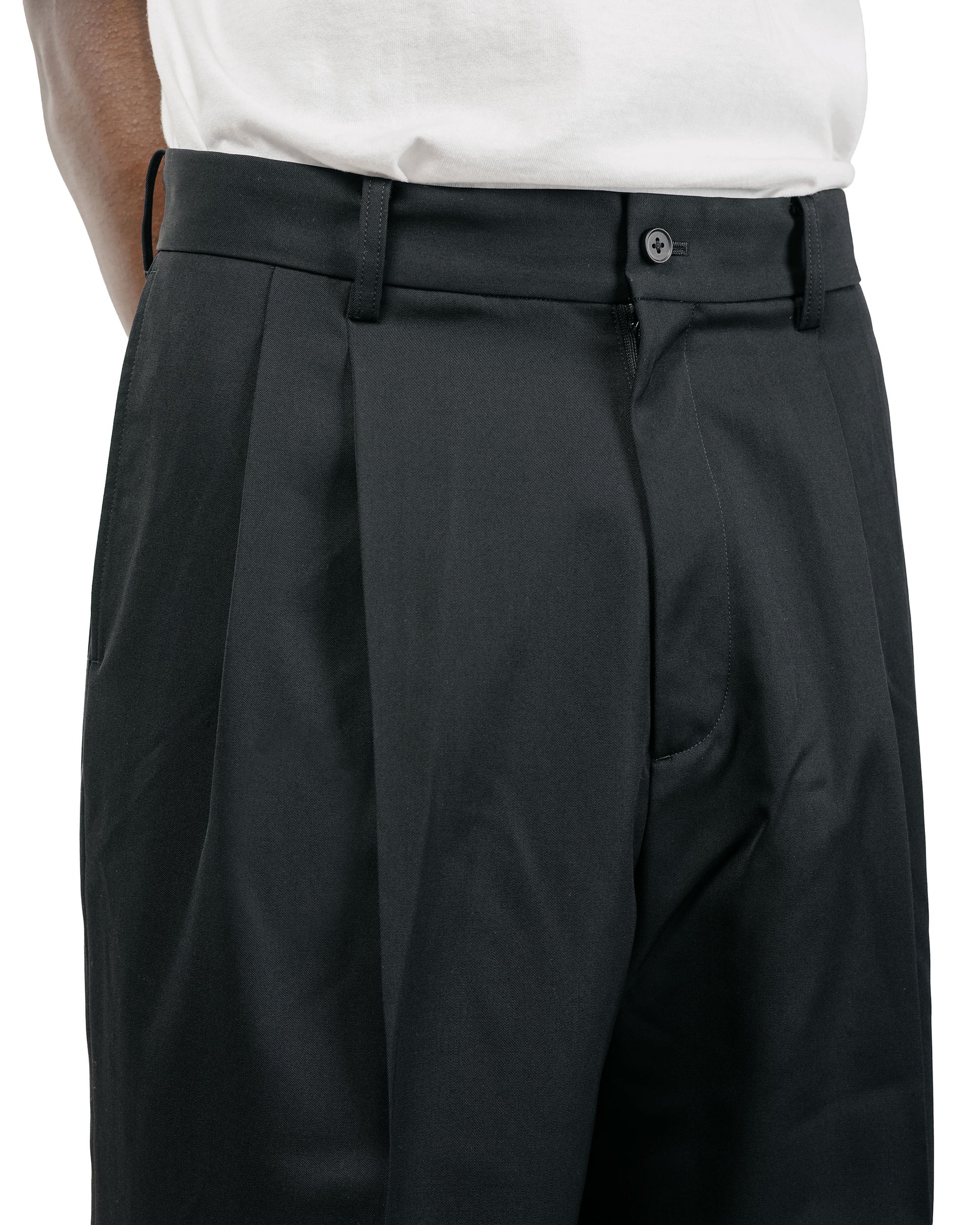 ssstein Long Wide Trousers Black