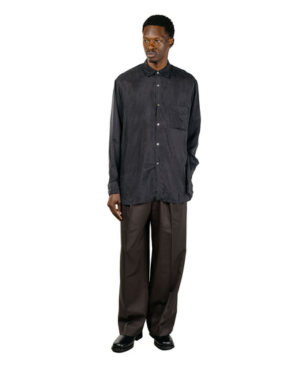 ssstein Long Wide Trousers Grey Khaki