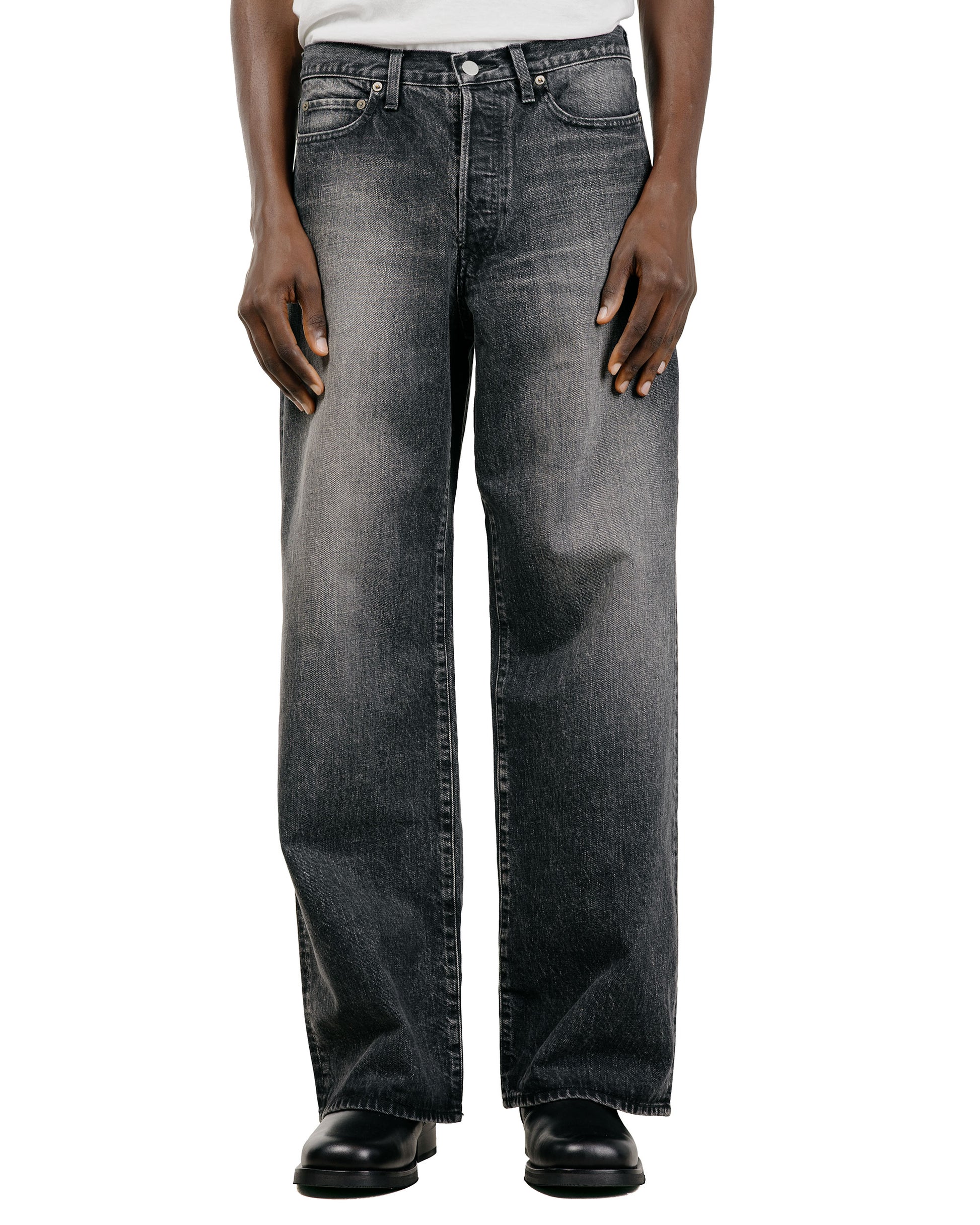 ssstein Loose Denim Pants Black