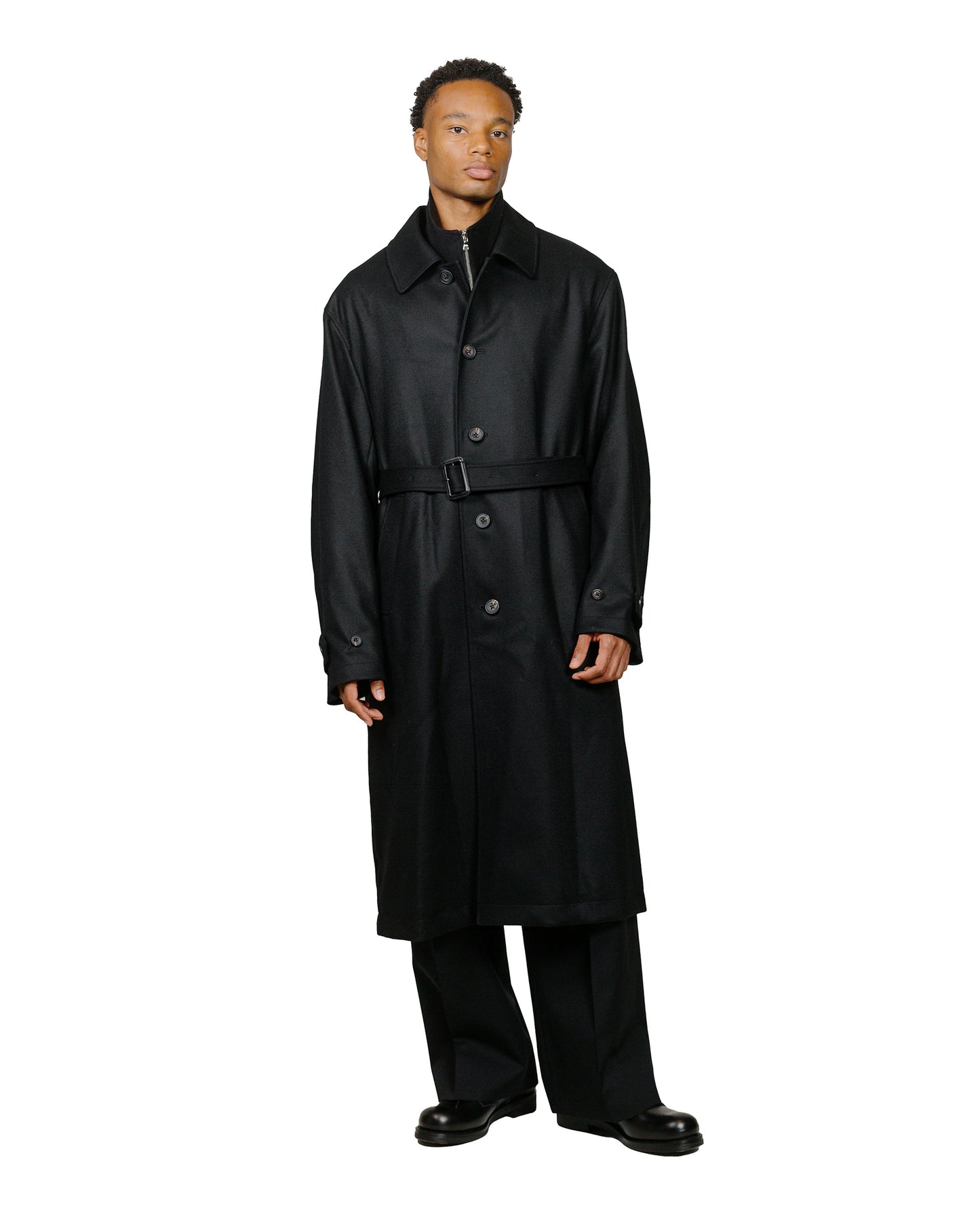 lost & found ssstein ssstein Oversized Investigated Coat Black