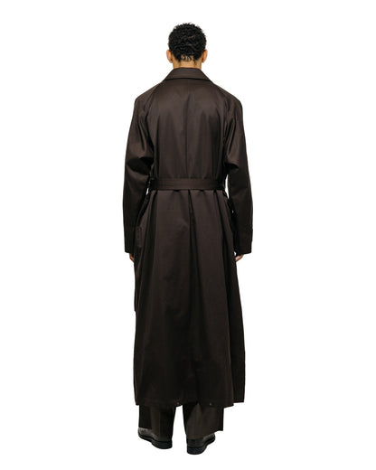 lost & found ssstein ssstein Oversized Layered Combination Coat Dark Brown