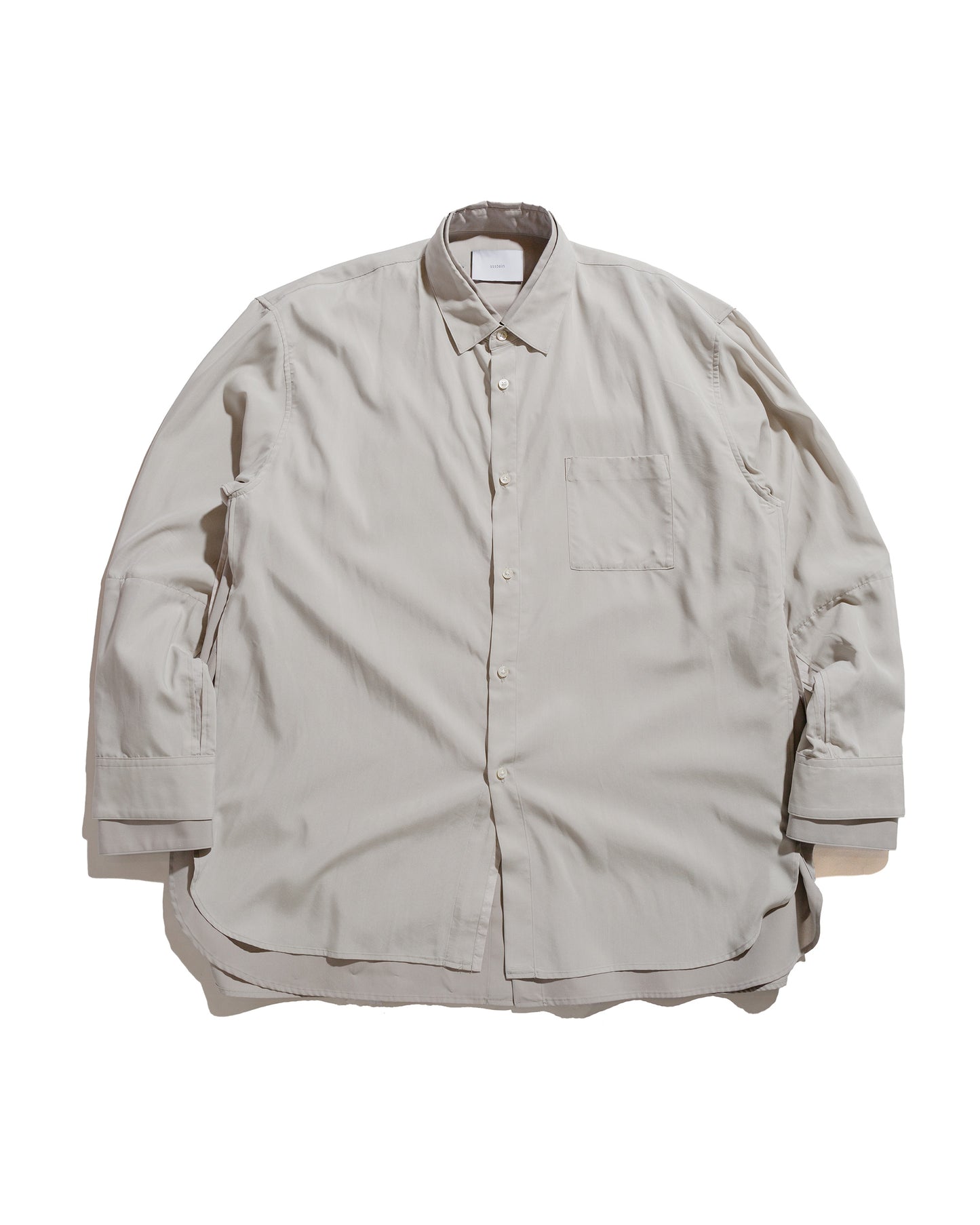 lost & found ssstein ssstein Oversized Layered Shirt Grey
