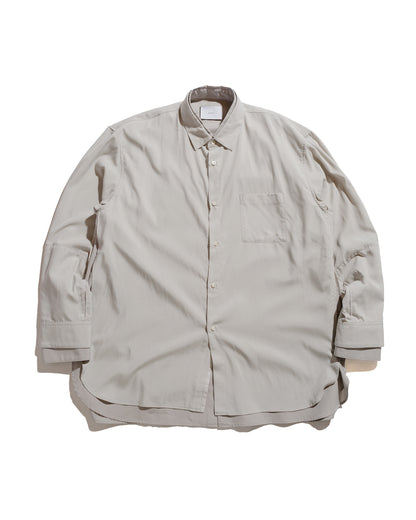 lost & found ssstein ssstein Oversized Layered Shirt Grey