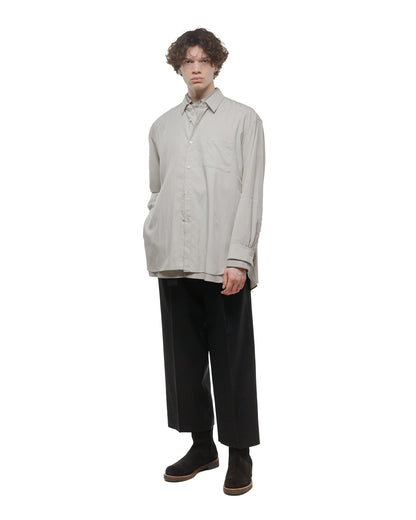 lost & found ssstein ssstein Oversized Layered Shirt Grey