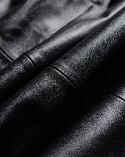 ssstein Sheep Leather Flight Jacket Black