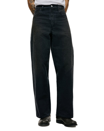 lost & found ssstein ssstein Sulfur Dyed Oxford Vintage Wide Pants Black