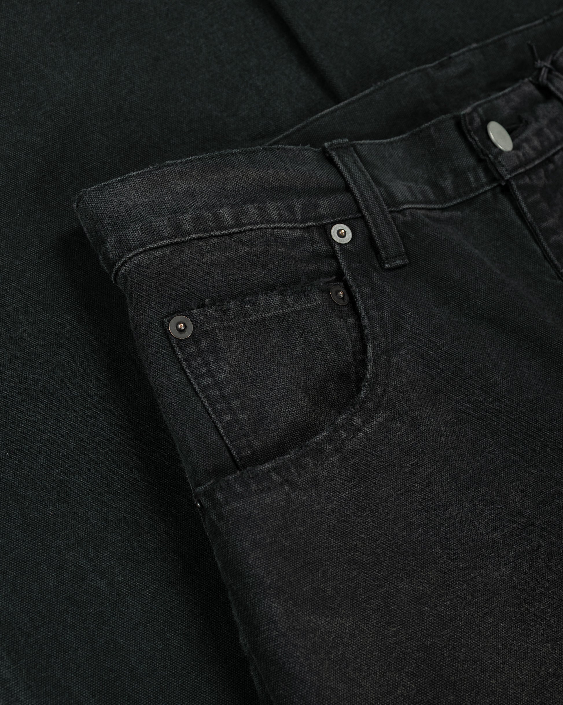 lost & found ssstein ssstein Sulfur Dyed Oxford Vintage Wide Pants Black