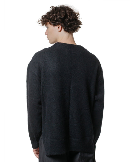 ssstein WoolAlpaca Milled Knit Crew Neck LS Black