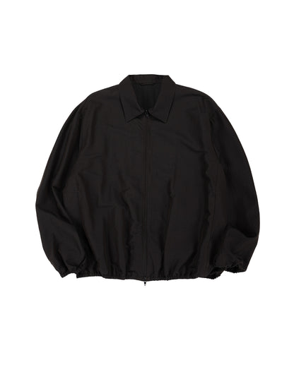 lost & found ssstein ssstein Wool Silk Collared Zip Jacket Dark Charcoal