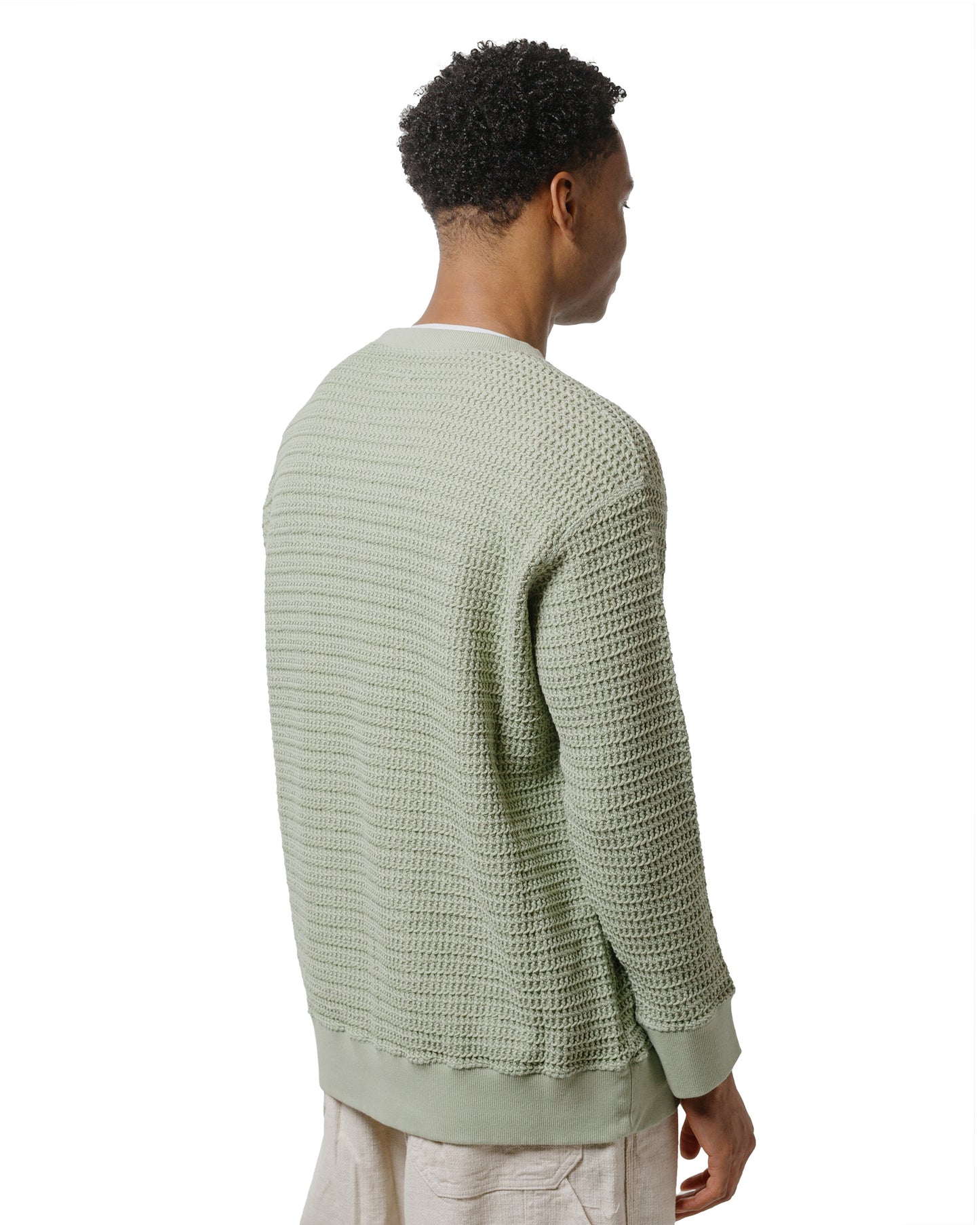 lost & found tss ts(s) Crew Neck Sweatshirt Cotton/Polyester Russell Knitting Jersey Pistachio