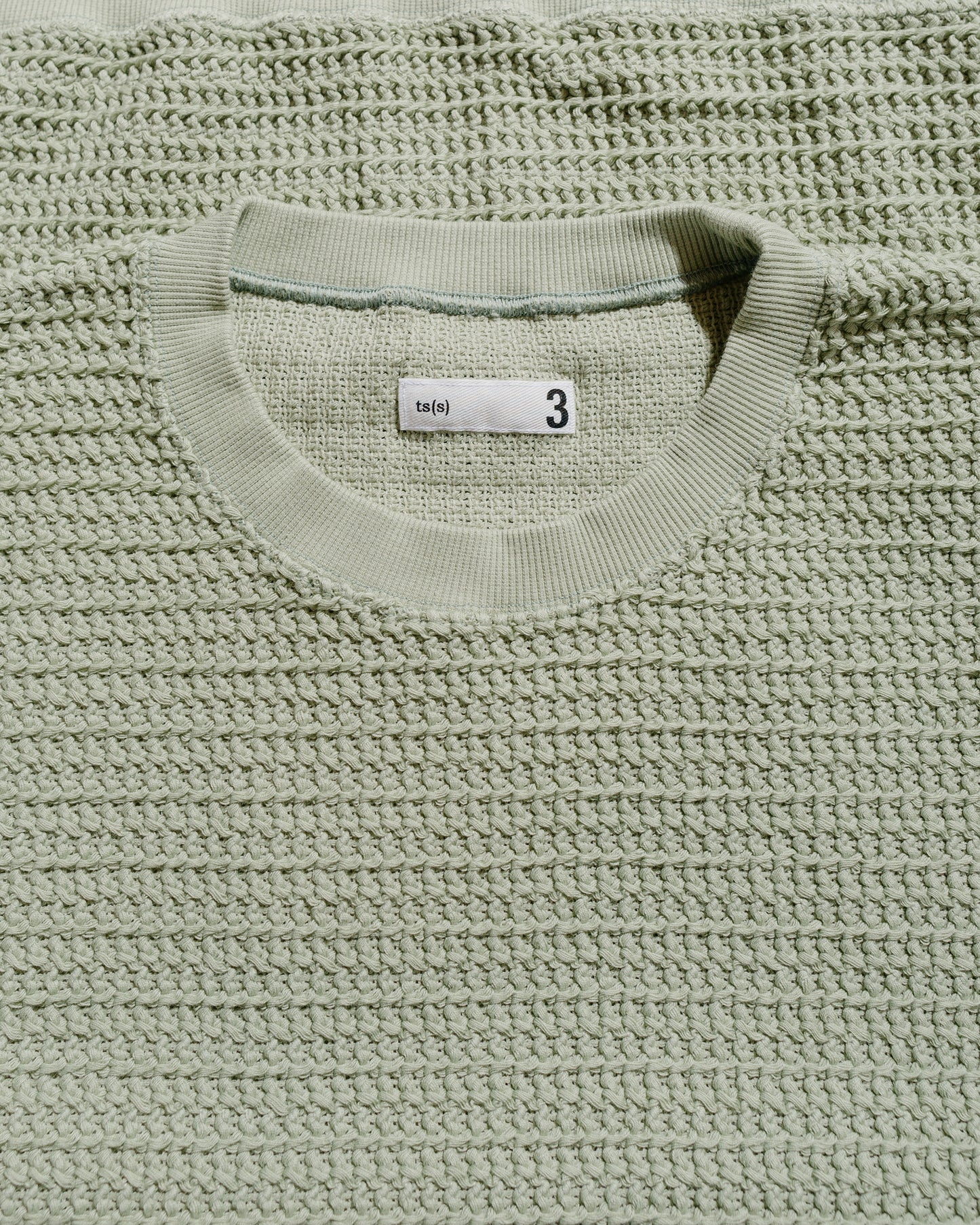 lost & found tss ts(s) Crew Neck Sweatshirt Cotton/Polyester Russell Knitting Jersey Pistachio