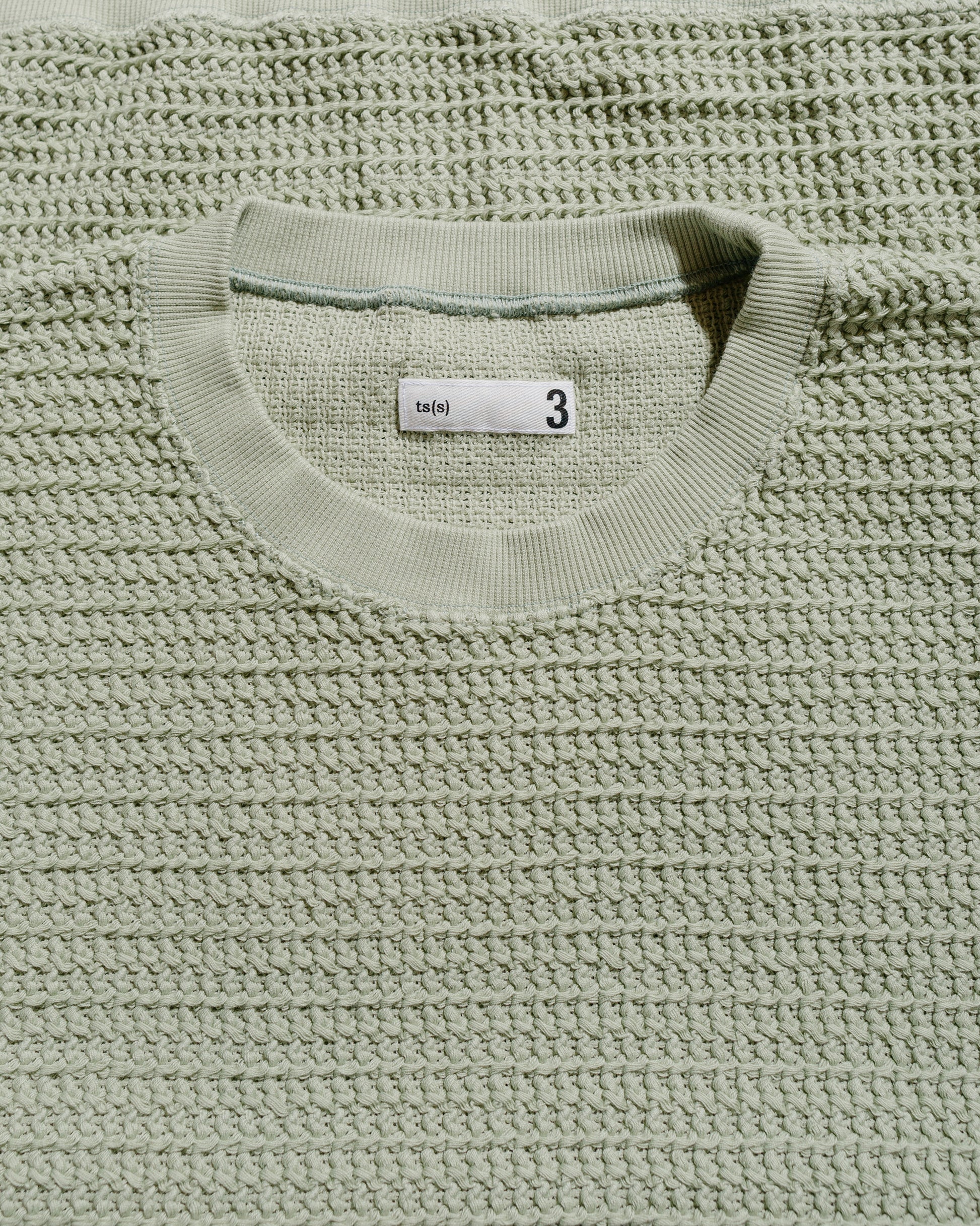 lost & found tss ts(s) Crew Neck Sweatshirt Cotton/Polyester Russell Knitting Jersey Pistachio