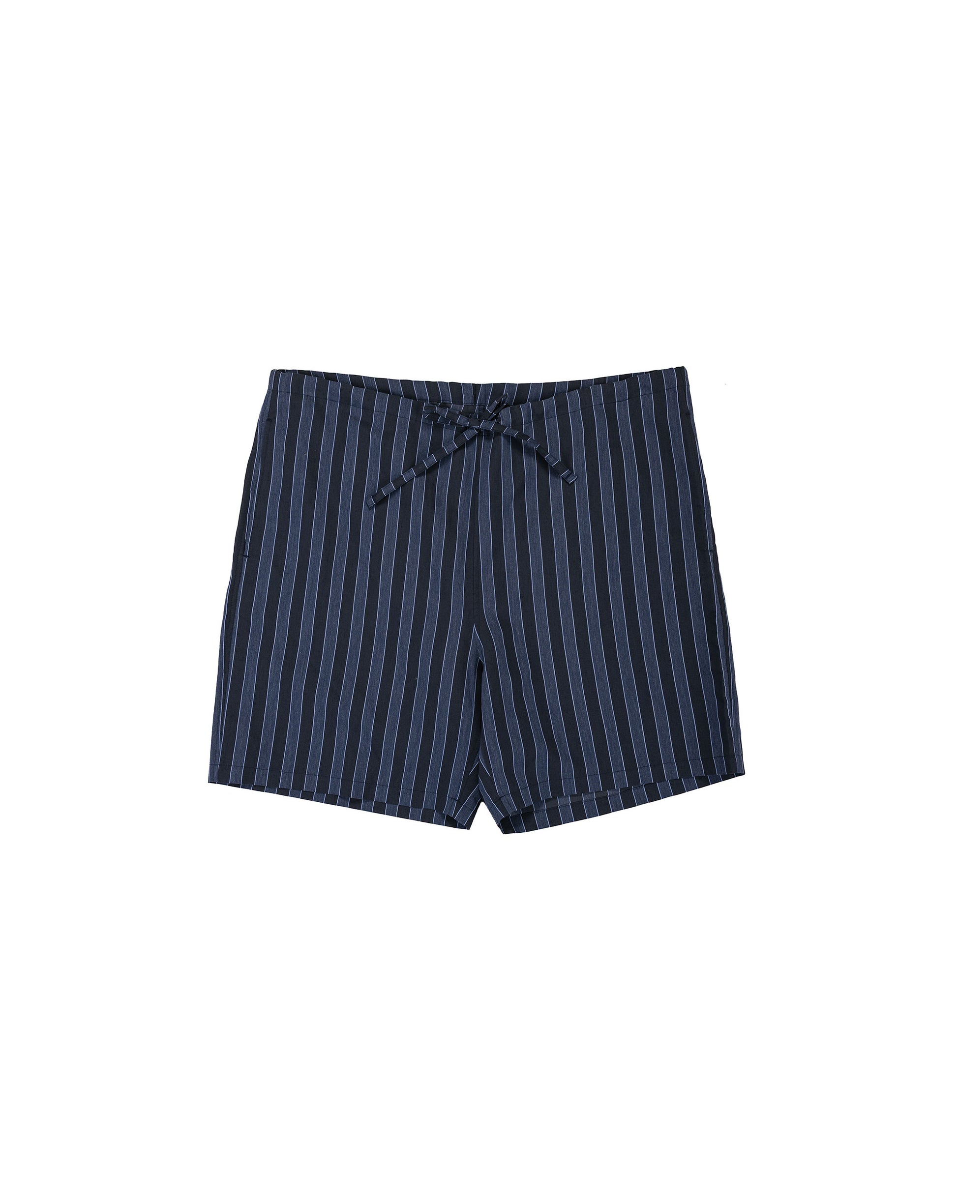 lost & found tss ts(s) Drawstring Shorts Bold Stripe Viscose/Polyester Cloth Navy