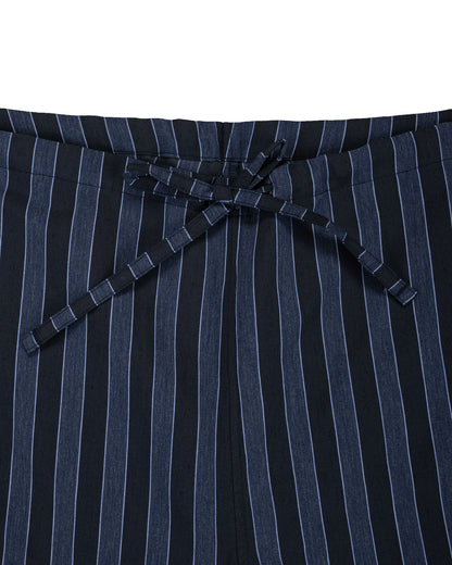 lost & found tss ts(s) Drawstring Shorts Bold Stripe Viscose/Polyester Cloth Navy
