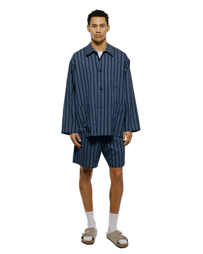 lost & found tss ts(s) Drawstring Shorts Bold Stripe Viscose/Polyester Cloth Navy