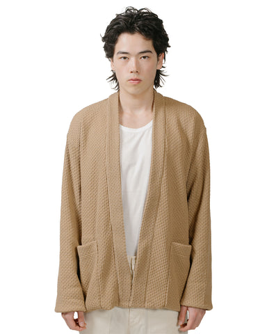 ts(s) Lined Easy Cardigan Cotton/Polyester Knitty Jersey Beige 