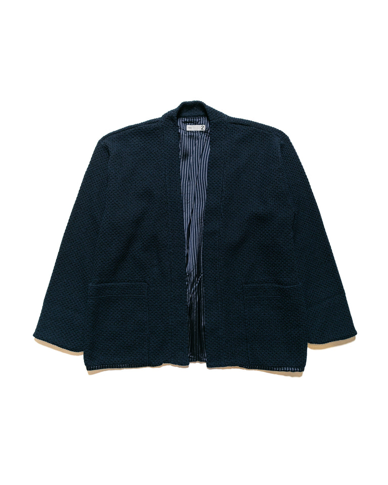 ts(s) Lined Easy Cardigan Cotton/Polyester Knitty Jersey Navy