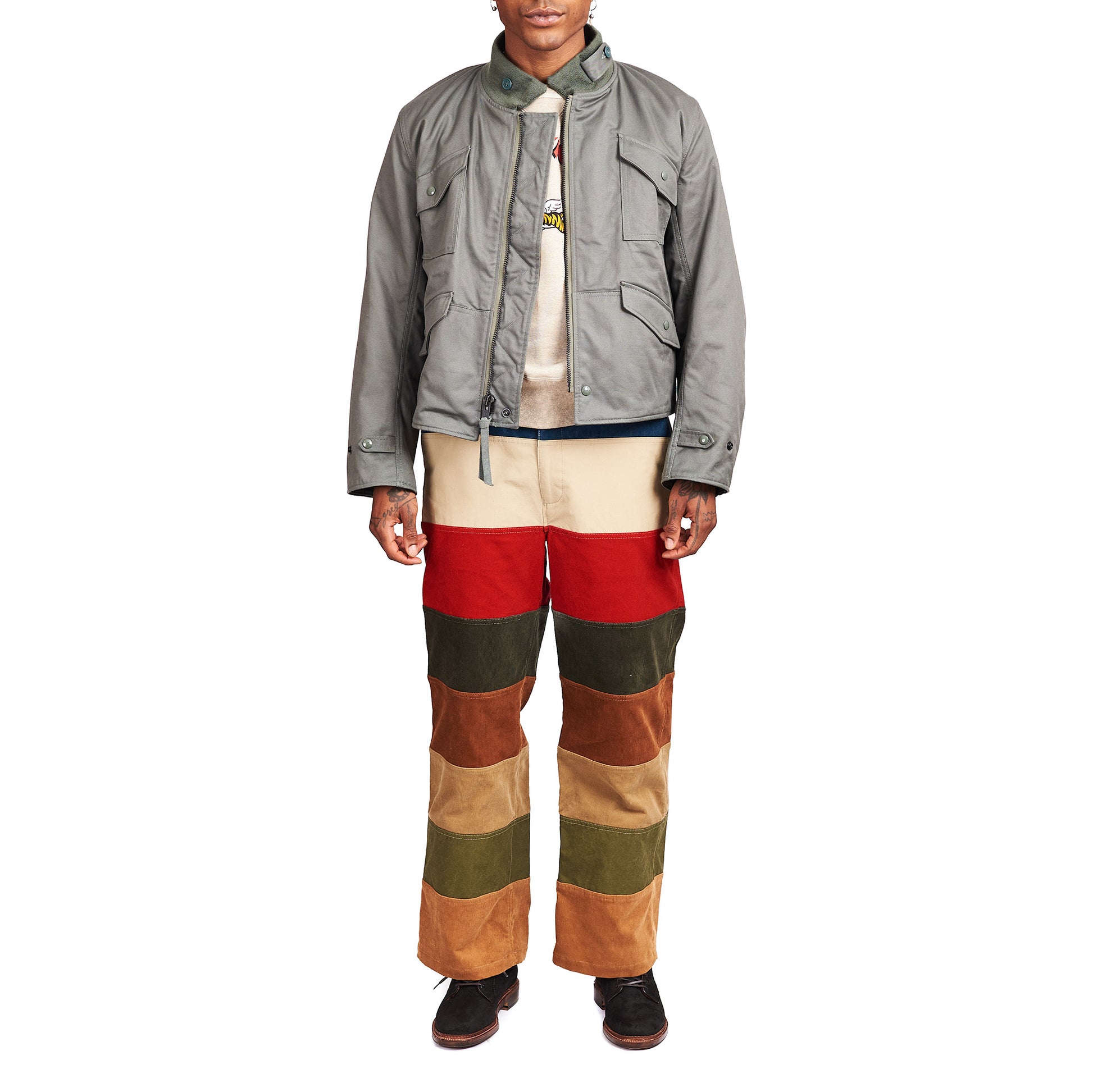 lost & found The Real McCoy's The Real McCoy's MP21011 Multicolour Corduroy Hunting Trousers Tricolour