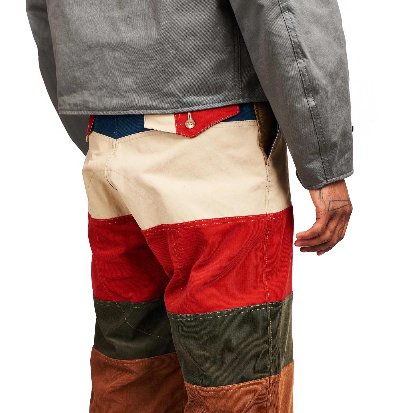 lost & found The Real McCoy's The Real McCoy's MP21011 Multicolour Corduroy Hunting Trousers Tricolour