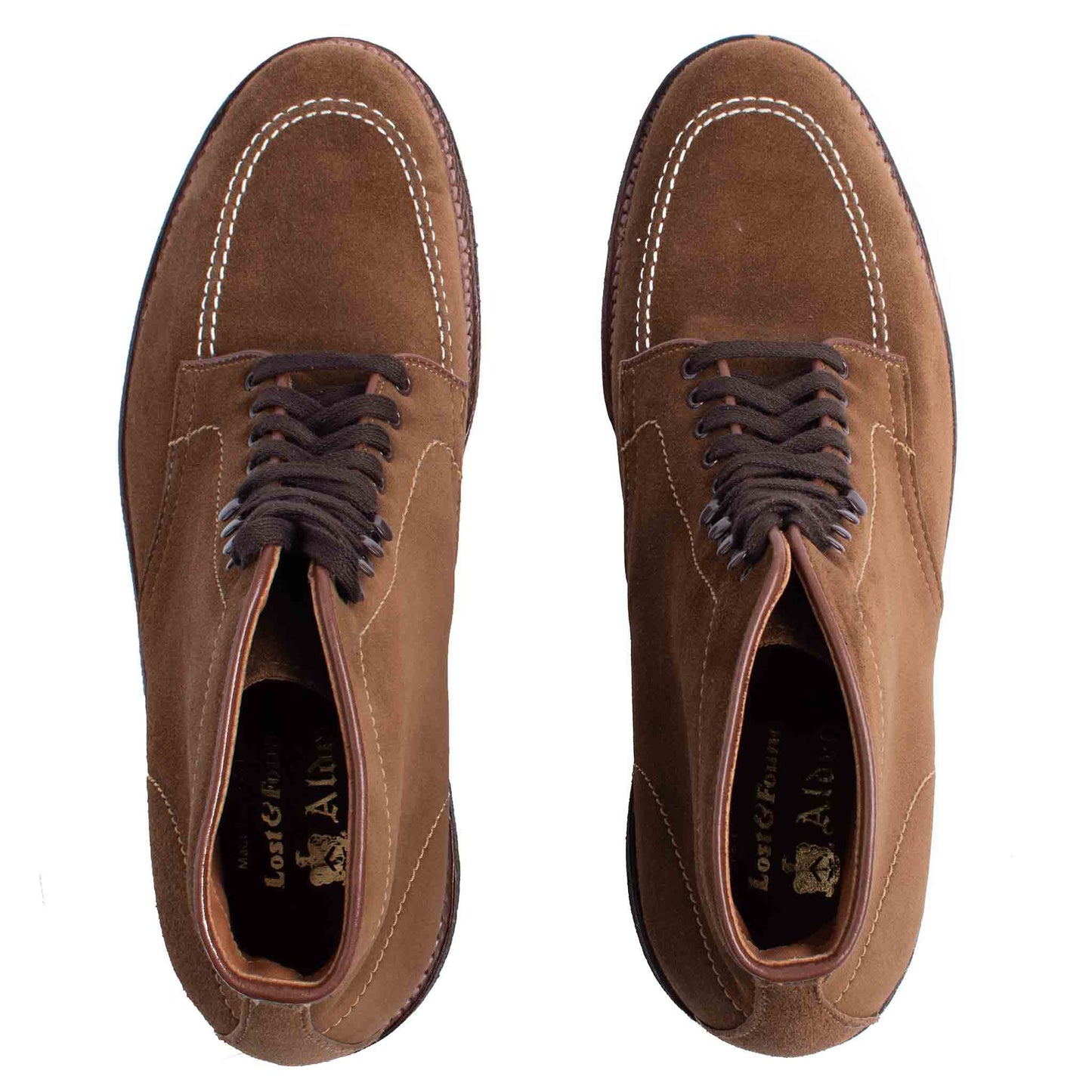 lost & found Alden Alden Snuff Suede Indy Boot with Crepe Sole