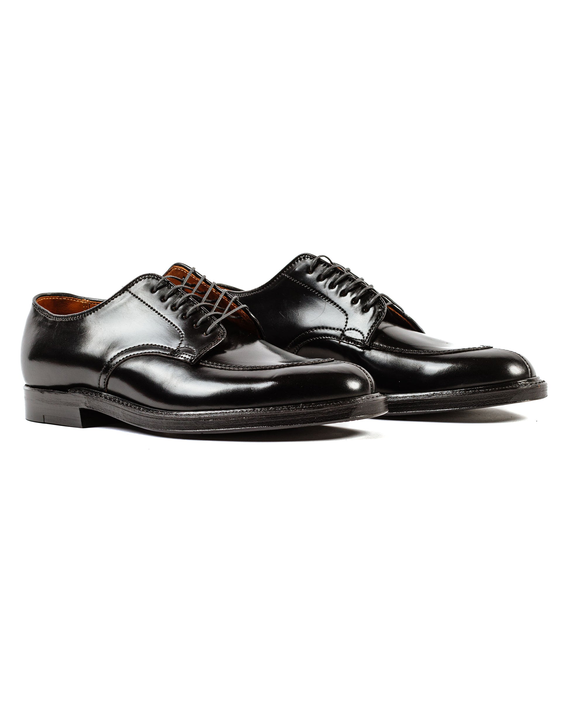 lost & found Alden Alden V Tip Blucher Black Shell Cordovan G2601