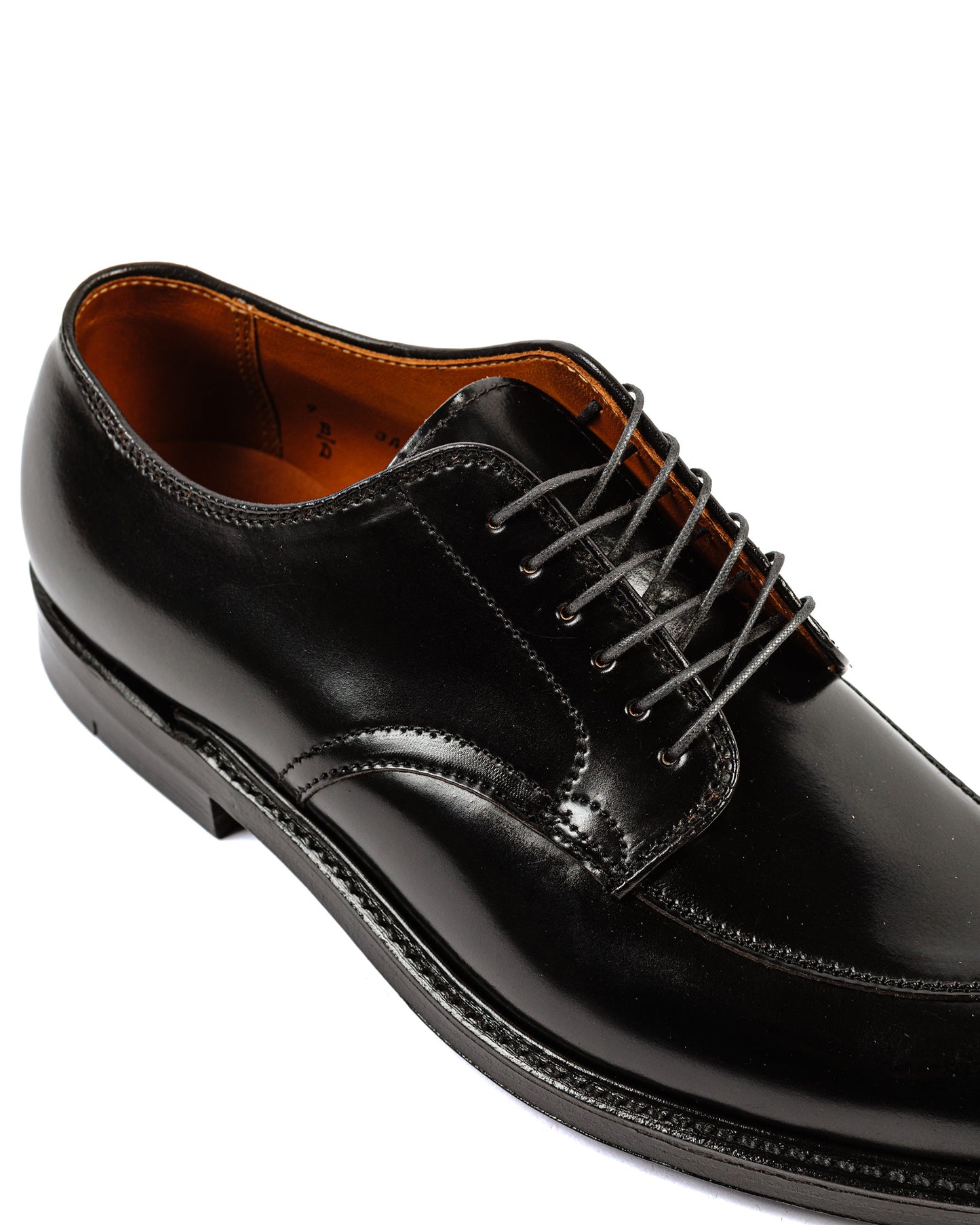 lost & found Alden Alden V Tip Blucher Black Shell Cordovan G2601