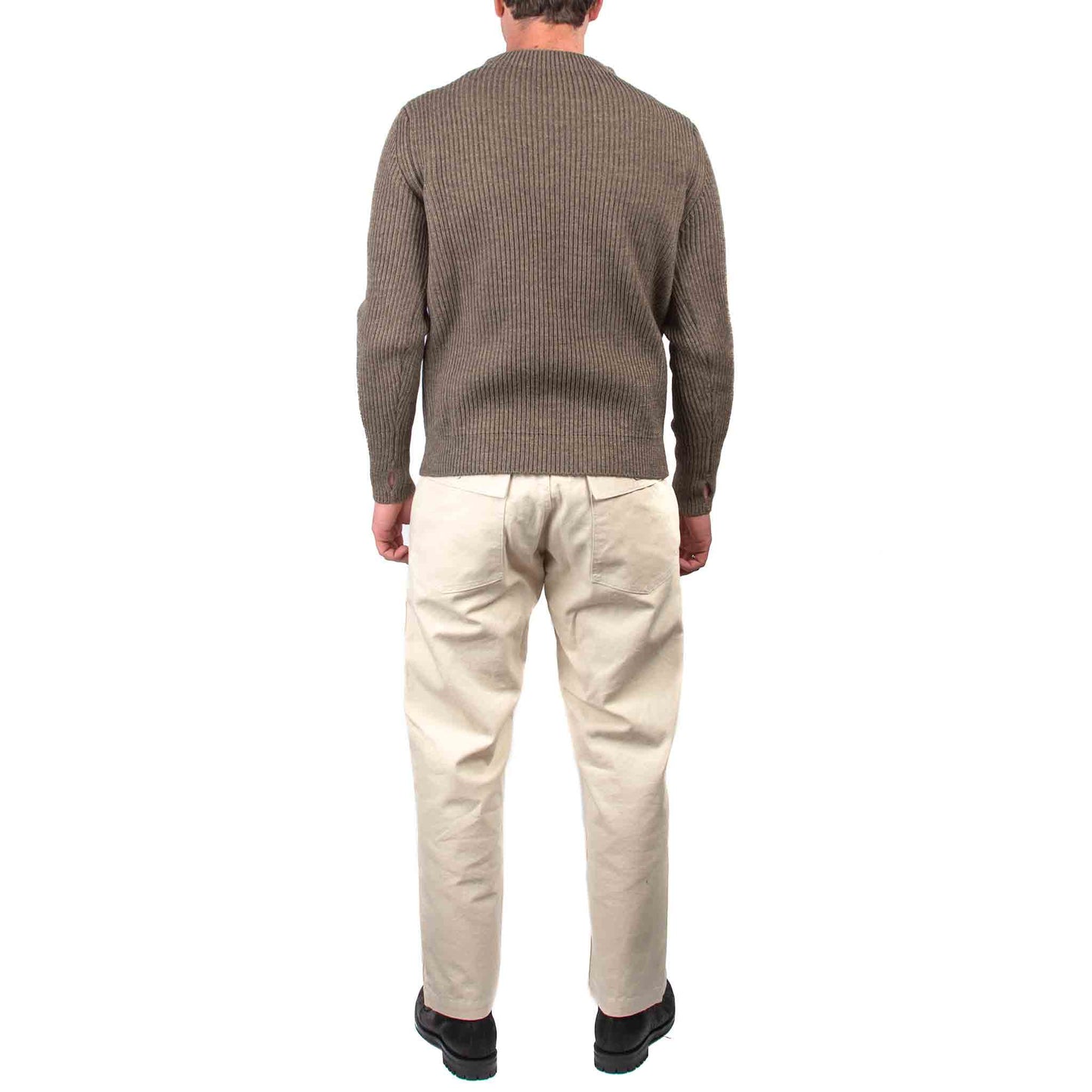lost & found Andersen-Andersen Andersen-Andersen Navy Crewneck Natural Taupe