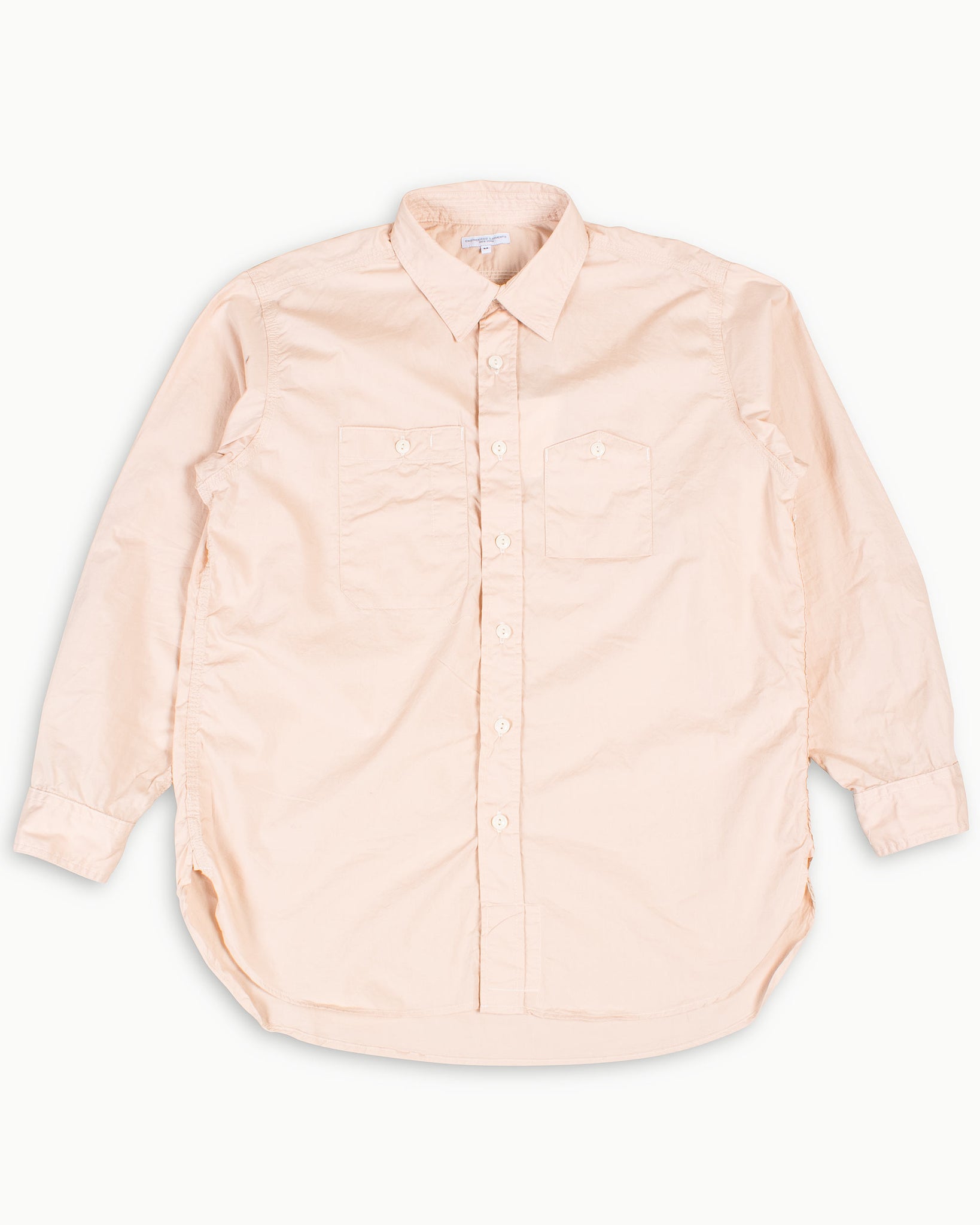 Engineered Garments Work Shirt Pink Superfine Poplin