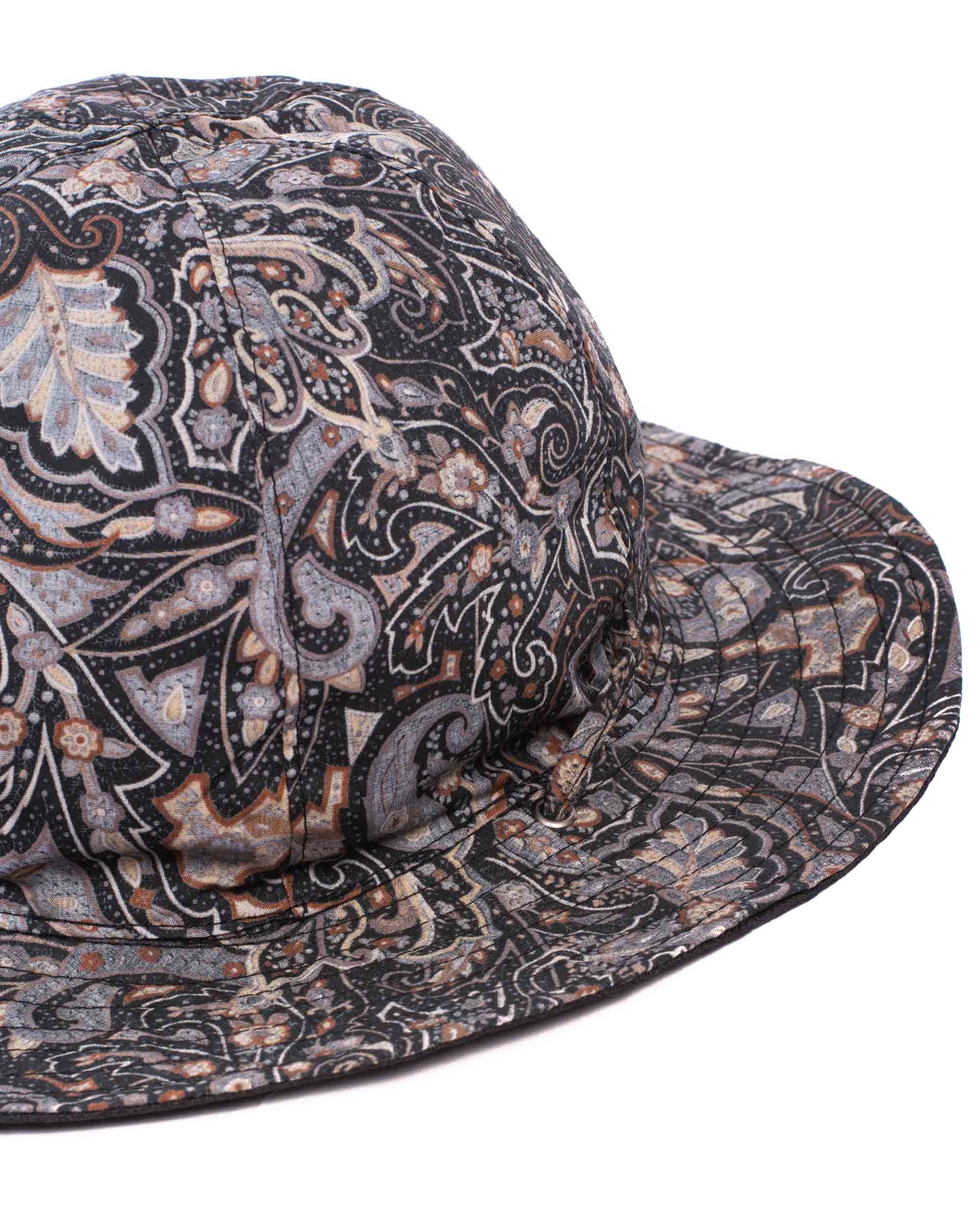 lost & found Found Feather Found Feather Military Sun Hat (Reversible) Paisley + Yoryu Black
