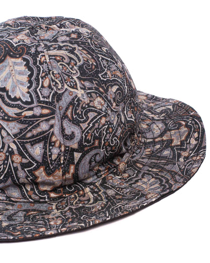 lost & found Found Feather Found Feather Military Sun Hat (Reversible) Paisley + Yoryu Black